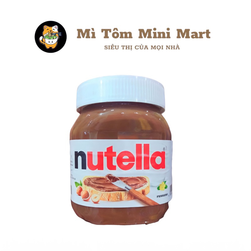 Mứt socola hạt dẻ NUTELLA Đức - Sốt socola phết bánh mì hũ thuỷ tinh 450gr