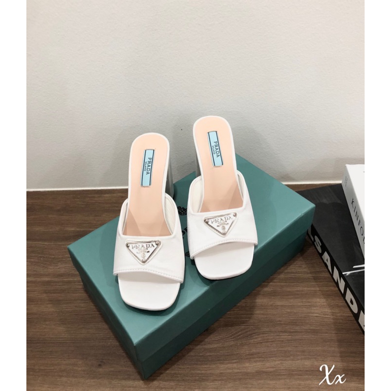 Guốc Prada Trắng Đen Full Size 35-39  -  By Anh Dinh Phuong