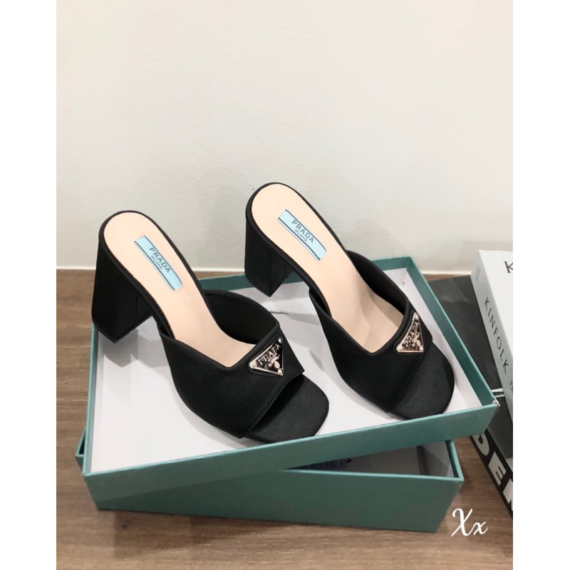 Guốc Prada Trắng Đen Full Size 35-39  -  By Anh Dinh Phuong