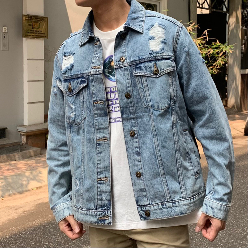 Áo khoác bò Denim Jacket Poison Mushroom