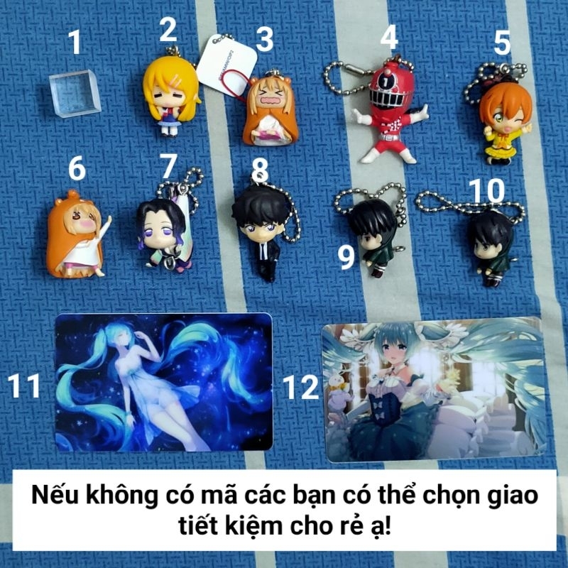 Móc khoá nhân vật Anime các loại chính hãng