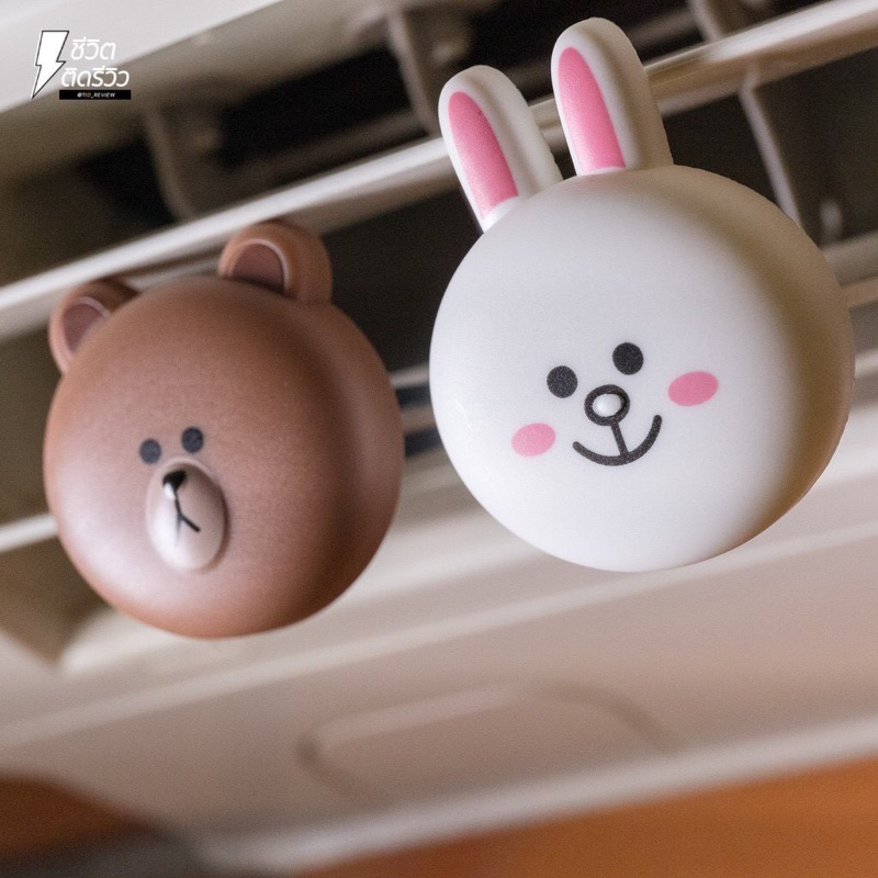 Set 2 Cái Kẹp Thơm Gấu Line Tiện Lợi - Kẹp Xe OTO - Kẹp Máy Lạnh - Quạt Hơi Sương - Phòng Ngủ
