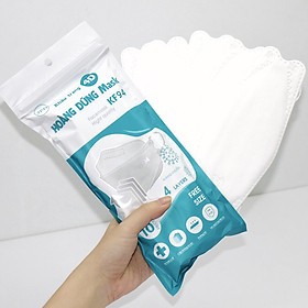sét 100 chiếc khẩu  trang kf94 hoàng dũng 4 lớp kháng khuẩn an toàn