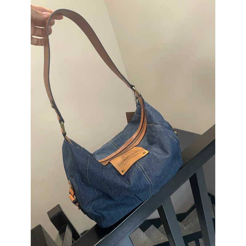 TÚI BURB€RRY HOBO CHẤT DENIM