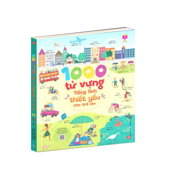 Sách thiếu nhi - 1000 từ vựng tiếng Anh thiết yếu cho trẻ em với kho từ vựng phong phú, đa dạng chủ đề