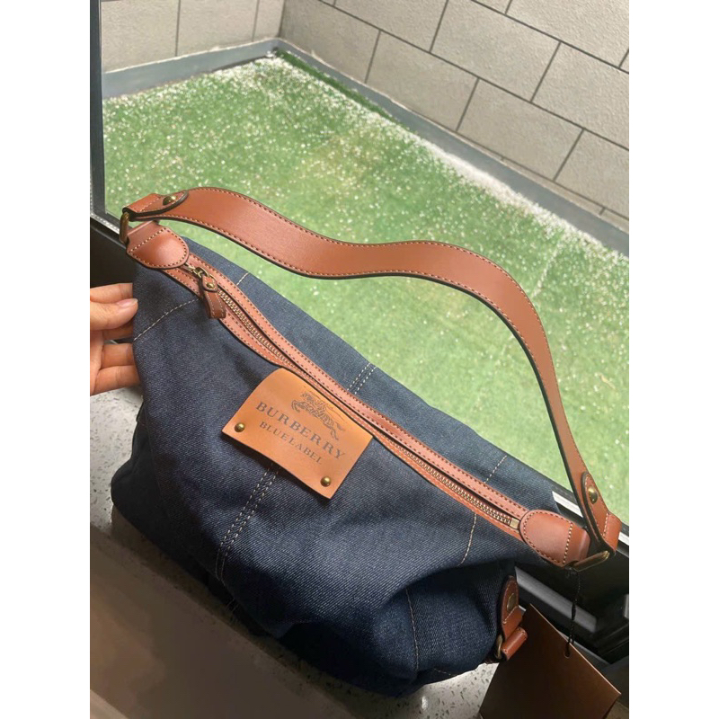 TÚI BURB€RRY HOBO CHẤT DENIM