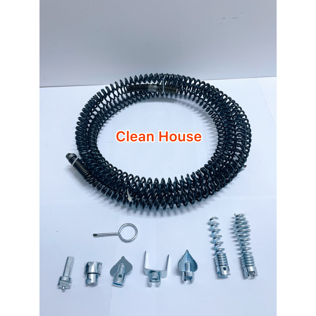 Dây thông tắc cống lò xo đa năng dùng cho máy khoan dài 6m