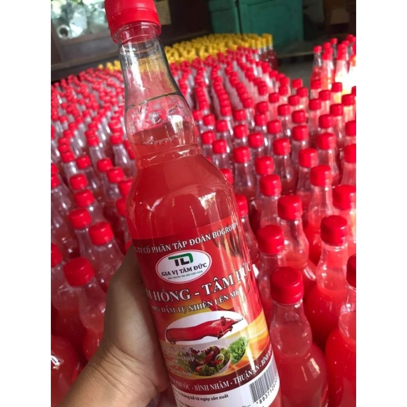 Dấm Hồng Lên Men Tự Nhiên (700ml)