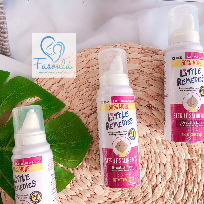 Nước Muối Sinh Lý Ngừa Nghẹt Mũi Little Remedies 30ML 89ml(11/24)