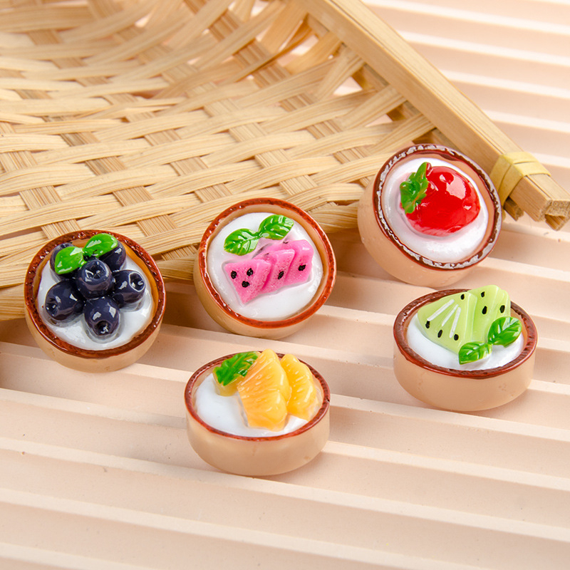 Mô Hình Bánh Pudding Trái Cây Trang Trí Nhà Búp Bê [1 Cái]