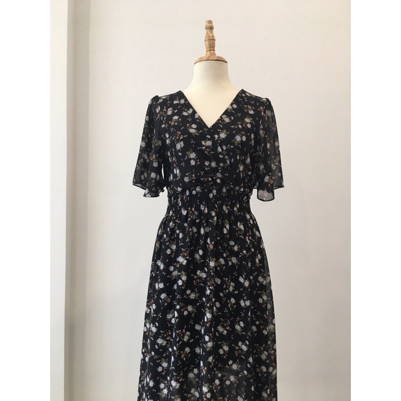 Đầm maxi vintage 2nd Hàn Quốc