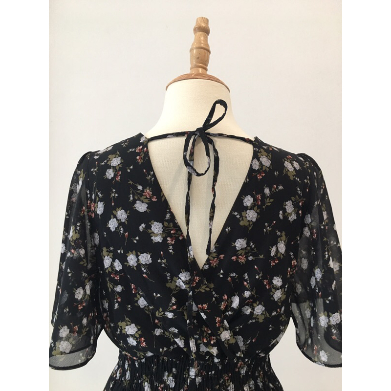 Đầm maxi vintage 2nd Hàn Quốc