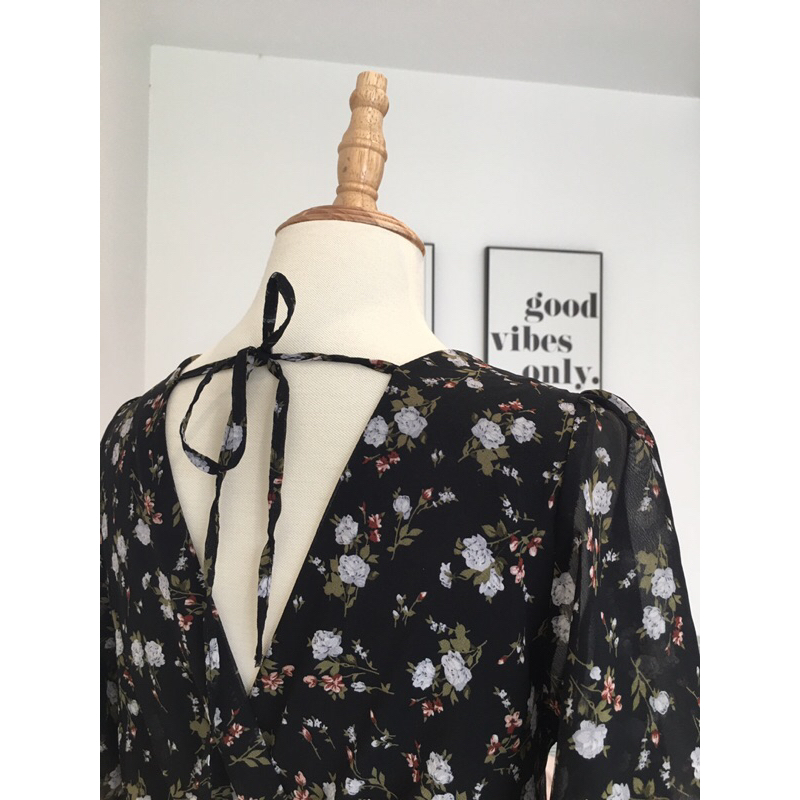 Đầm maxi vintage 2nd Hàn Quốc