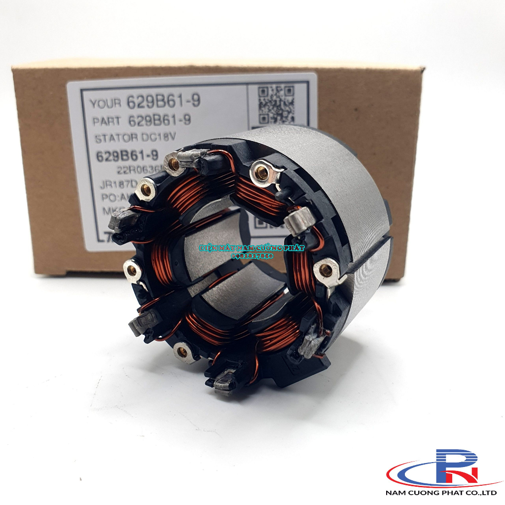 Stator máy mài góc dùng pin 18v Makita DGA404 DGA405 DGA406 DGA408 629B61-9