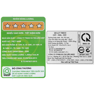 Quạt treo Lifan TE-1688 công suất 55w