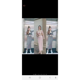 Set Đầm 2 dây kẻ sọc đen trắng