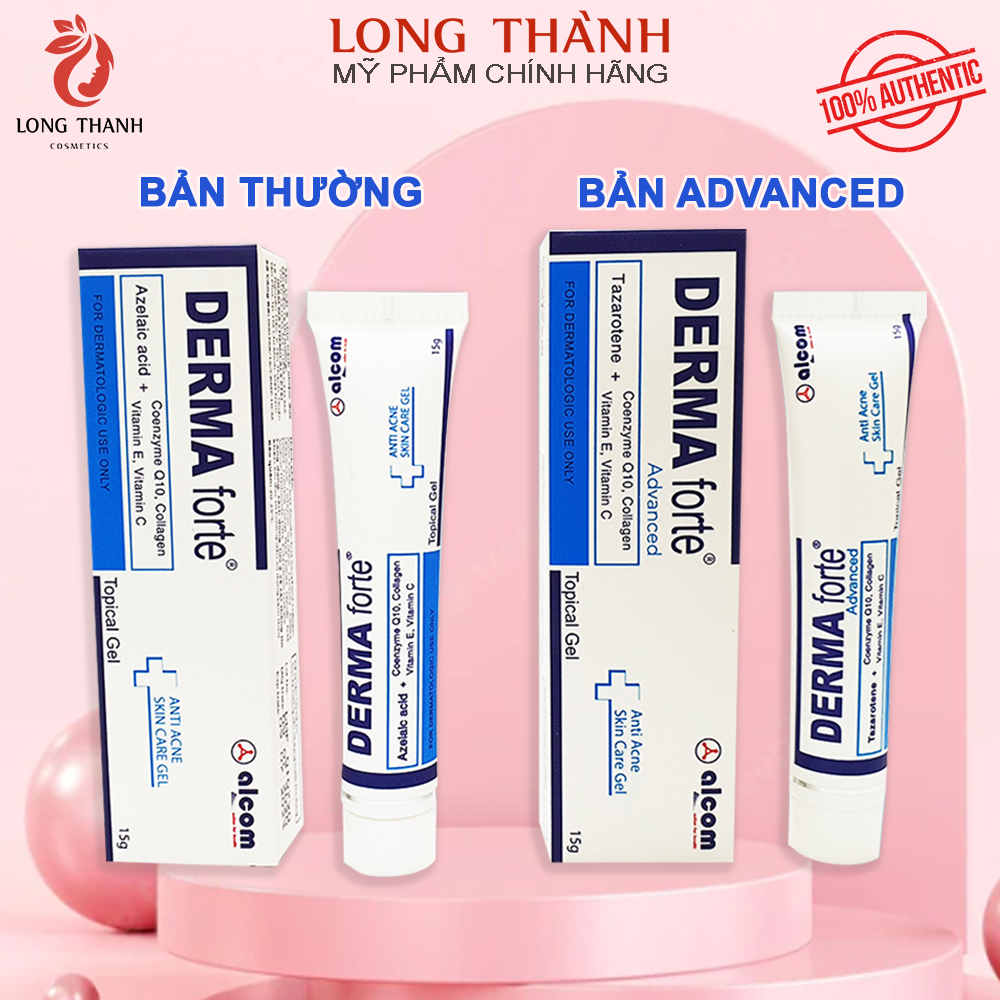 DERMA FORTE Gel Bản Thường / Advanced gel thoa mụn & thâm 15g