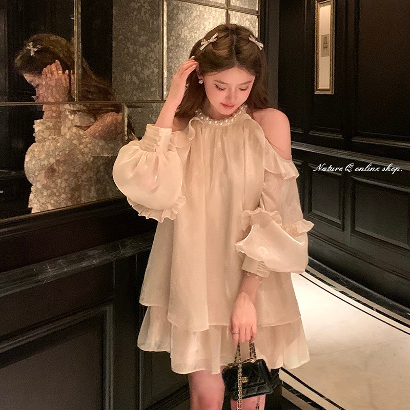 Váy tiểu thư cao cấp tơ Organza sang chảnh - KV20 - Janna house