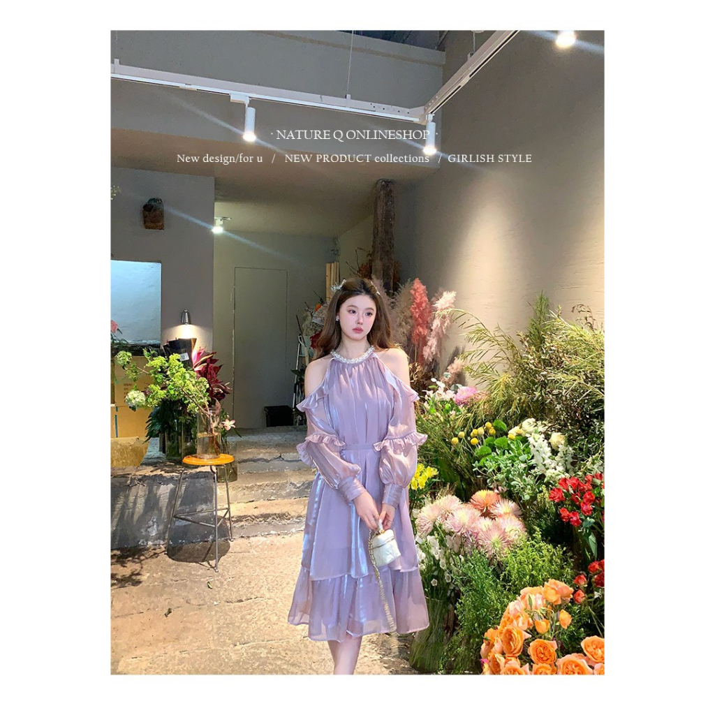 Váy tiểu thư cao cấp tơ Organza sang chảnh - KV20 - Janna house