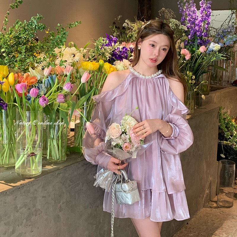 Váy tiểu thư cao cấp tơ Organza sang chảnh - KV20 - Janna house