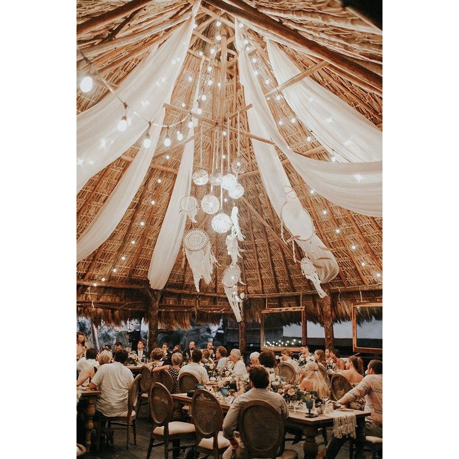 Rèm trần decor mành rèm vải trang trí trần nhà mái nhà