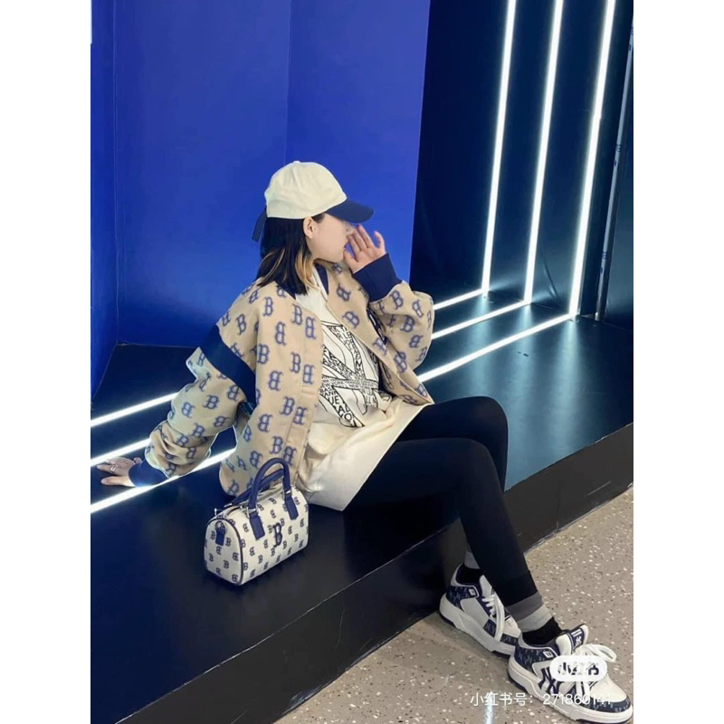 Túi trống mlb xanh B siêu hot sang chảnh 2023 20cm