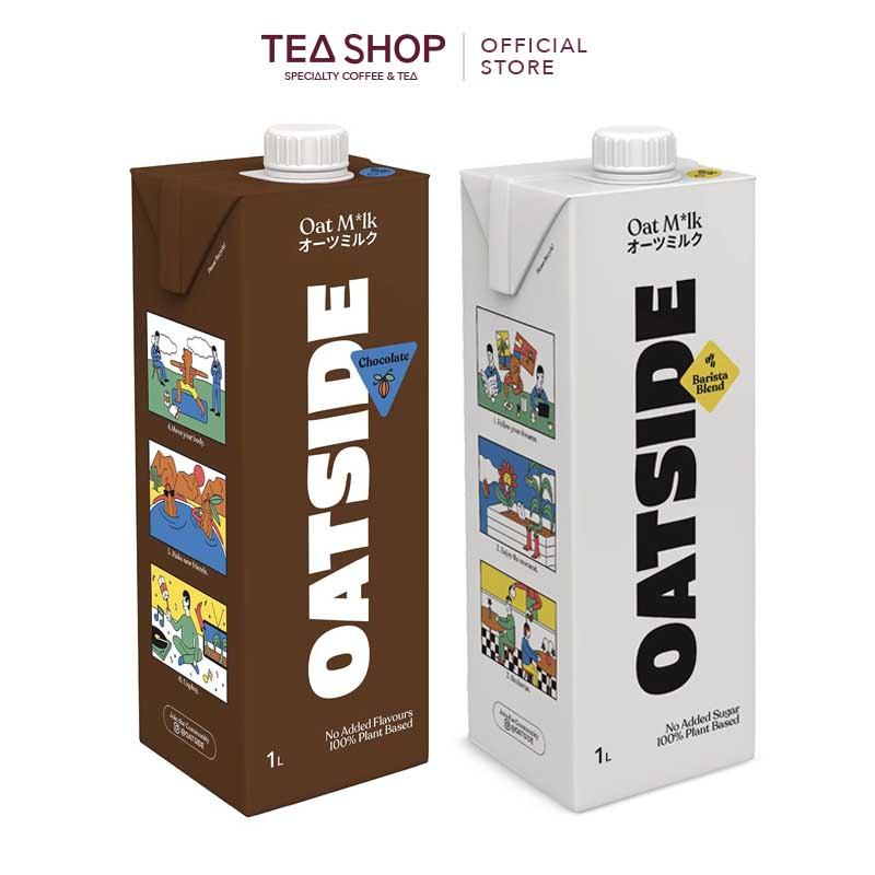 Sữa yến mạch OATSIDE nguyên vị + Chocolate (2 x 1L)