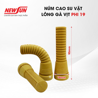 Combo 20 núm cao su vặt lông gà vịt phi19 dài 9.5cm NEWSUN-Mút cao su tự nhiên dai bền