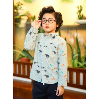Áo sơ mi bé trai litibaby size 9-33kg . hàng chĩnh hãng cực đẹp