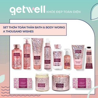 A THOUSAND WISHES | Sản Phẩm Tắm Dưỡng Xịt Thơm Toàn Thân Nến thơm phòng Bath & Body Works