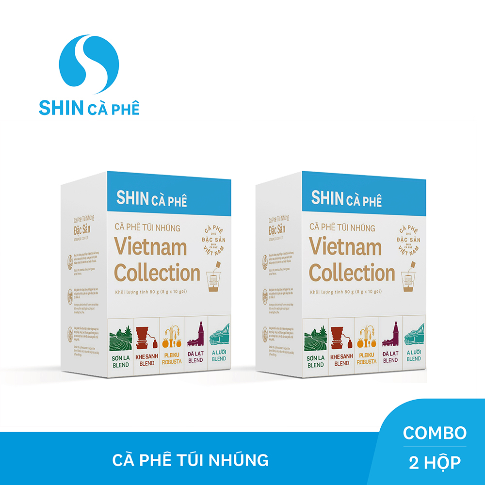 SHIN Cà phê - Combo túi nhúng Việt Nam Collection - Hộp 10 gói