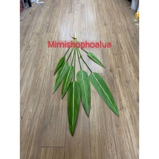 Cây giả - cụm lá thiên điểu 7 lá - trang trí nhà cửa - cụm lá chuối cảnh lá nhọn