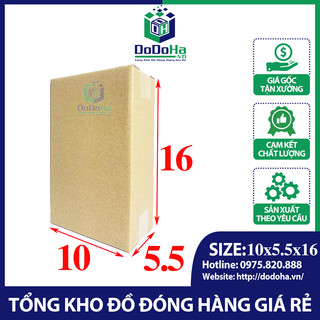 10x5.5x16 bao bì đóng gói hàng gửi cod đựng phụ kiện giá sỉ giao nhanh - hộp carton/ hộp cod dodoha