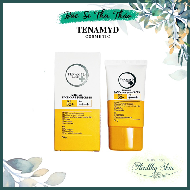 Kem chống nắng vật lý Tenamyd Doctor Mineral Face Care Suncreen SPF50