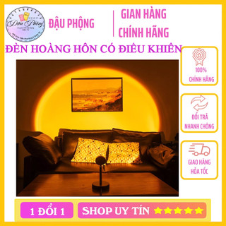 Đèn Hoàng Hôn Có Điều Khiển Chuyển Đổi 16 Màu Sắc Khác Nhau - Đèn Led Sống Ảo Hot TikTok Các Màu Cầu Vồng, Mặt Trời