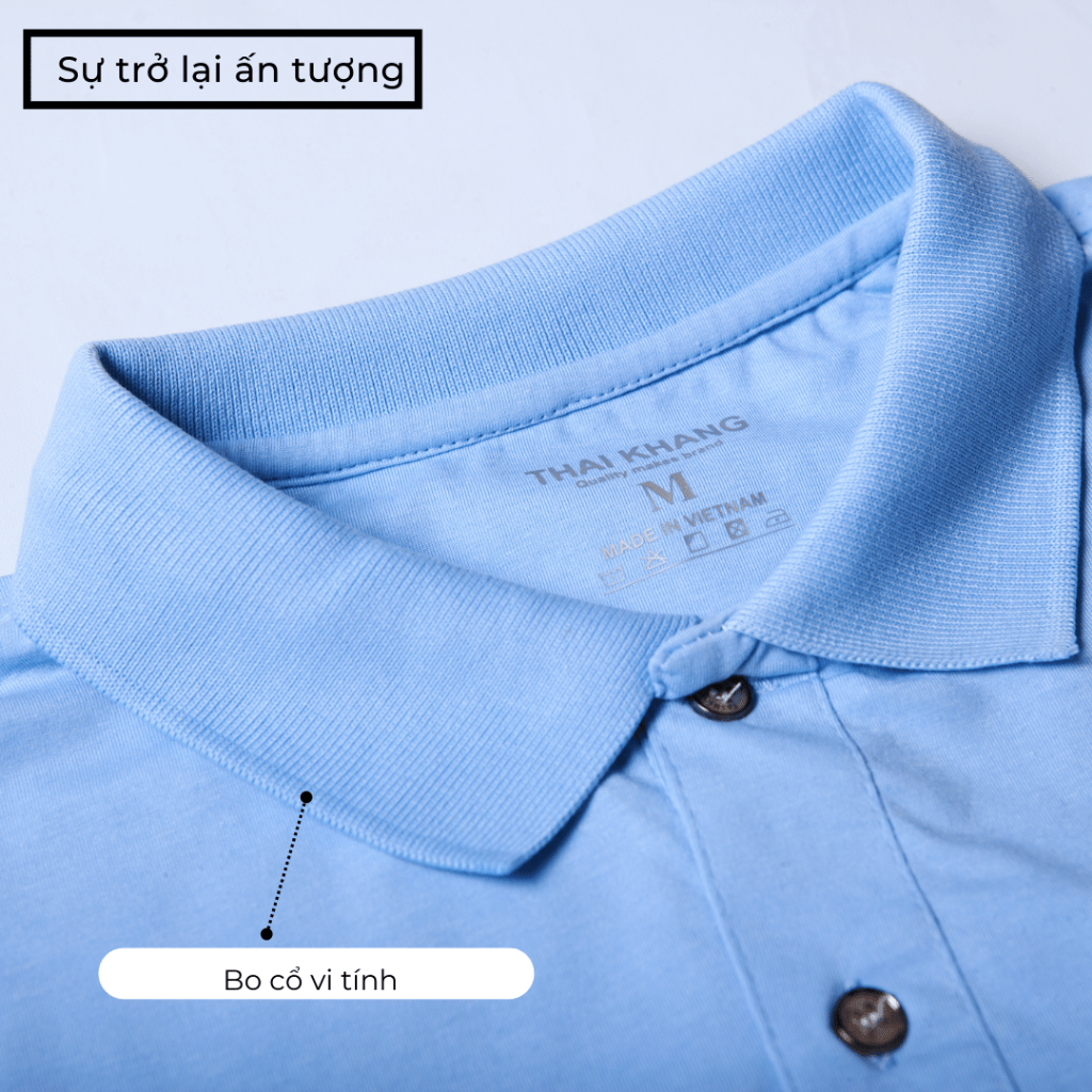 Áo thun POLO nam có cổ THÁI KHANG vải xịn cotton mềm mịn mát có túi form rộng trung niên ATHUN17