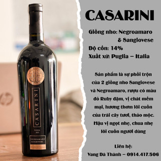 Rượu vang ý casarini 14%