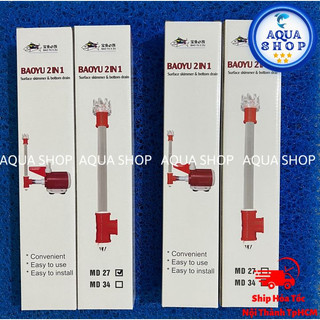 Bộ hút mặt hút đáy bơm baoyu by101 đến by109s - hút cặn cho bể cá md27, md34