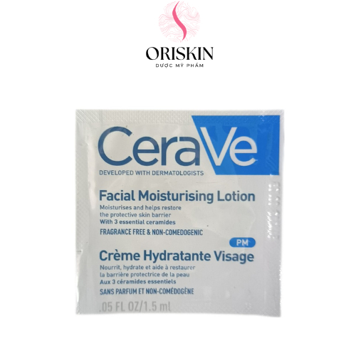 Sample CeraVe - Sữa Dưỡng Ẩm Chuyên Biệt Ban Ngày/Ban Đêm Dành Cho Da Mặt CeraVe Facial Moisturising Lotion AM/PM 1,5Ml