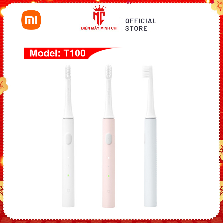 Bàn Chải Đánh Răng Điện Xiaomi Mijia T100 Chính Hẵng Chống Nước IPX7