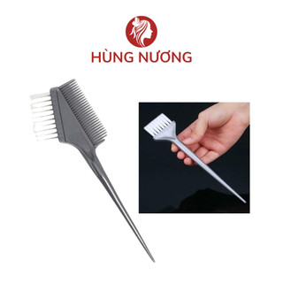 Lược nhuộm tóc 2 đầu chuyên dụng cao cấp, chổi nhuộm tóc 2 đầu xám lông mềm