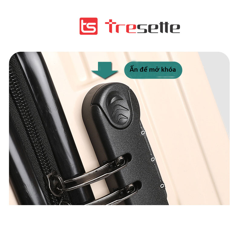 Vali khóa kéo cao cấp nhập khẩu Hàn Quốc Tresette TSL 00120 size 20 hàng chính hãng
