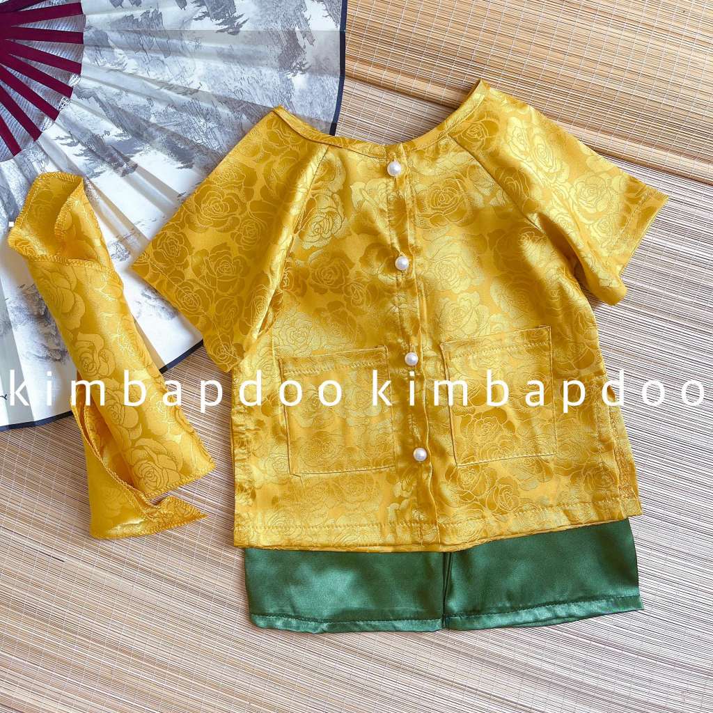 Sét đồ bà ba cho bé gái - Sét 3 chi tiết Áo + Quần + Tuban - Chật vải mềm mại cho bé - Mặc đi chơi, đi tiệc