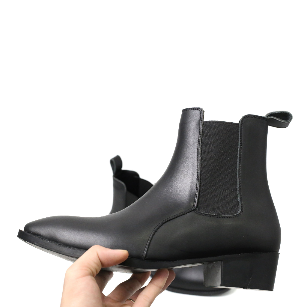 Giày da chelsea boots thời trang INICHI G1146 da bò thật đế cao 5cm