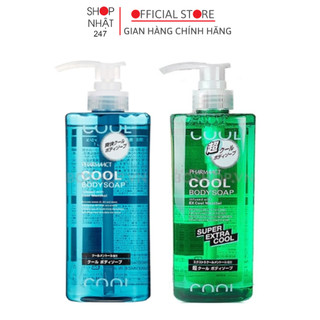 Sữa tắm bạc hà mát lạnh cho nam giới Pharmaact Cool xanh nước biển Nội Địa Nhật Bản - Nakaya