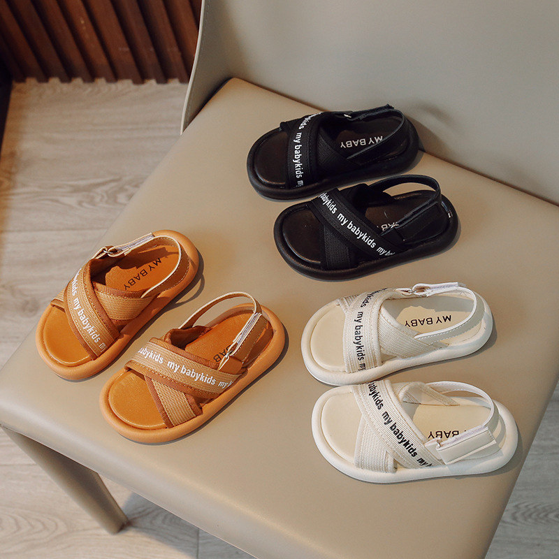 Sandal bé trai bé gái, dép quai hậu xăng đan quai chéo cho bé đế mềm êm chân phong cách Hàn Quốc size 21 đến 30