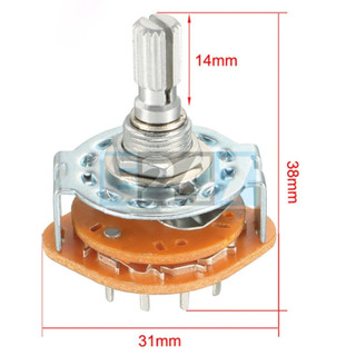 CÔNG TẮC XOAY CT-4R2 4 CHẾ ĐỘ 2 CỰC