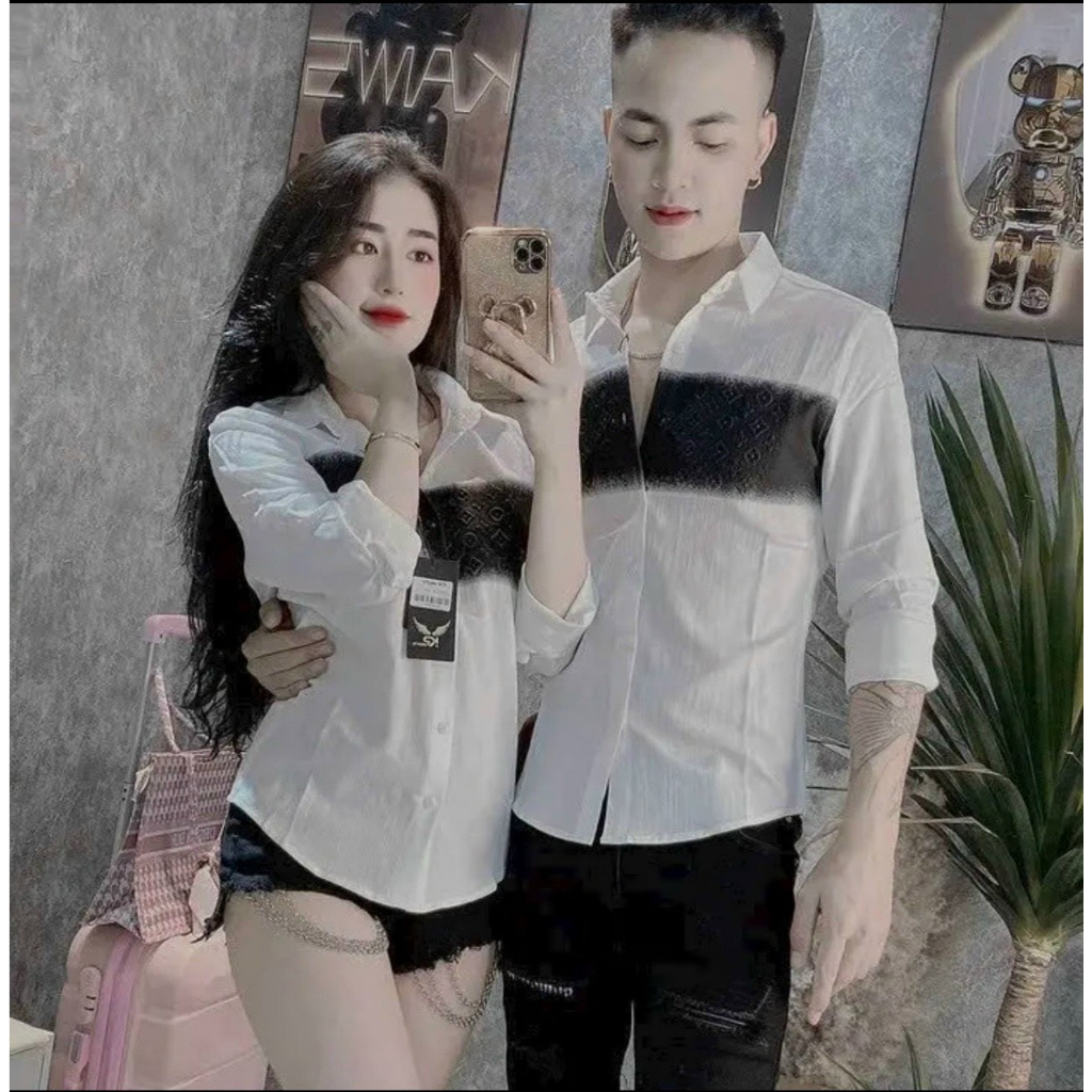 Áo Sơ Mi Dài Tay Sọc Caro Đẹp DTXM1236 Phong Cách Hàn Quốc Trẻ Trung