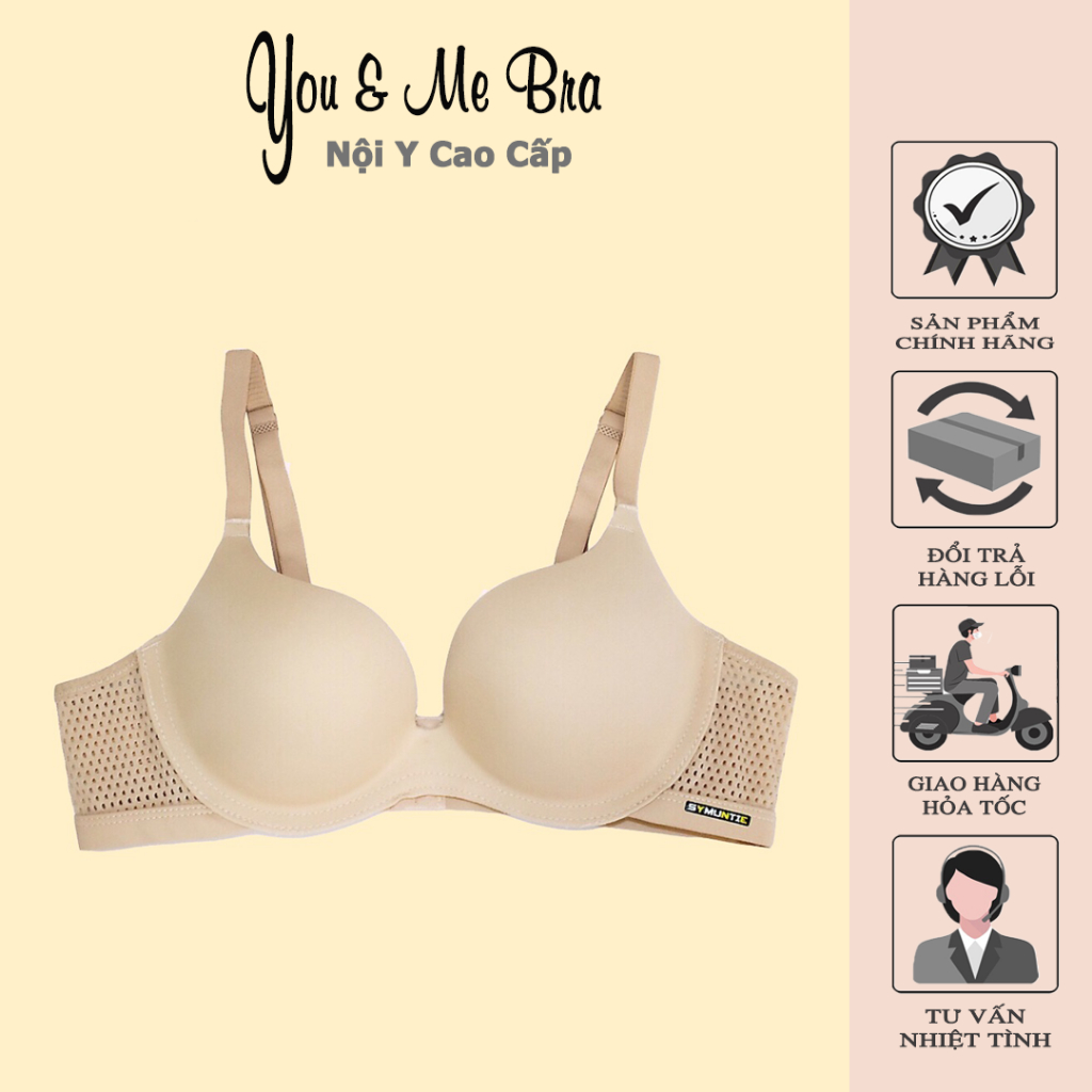 Áo Ngực Nữ Su Đúc Không Gọng Thông Hơi, Áo Lót Su Nâng Ngực Siêu Đẹp You&Me Bra - S11