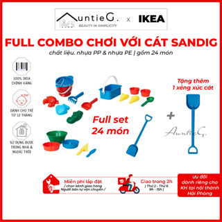Full combo set 24 món đồ chơi với Cát SAndig IKEa tặng thêm 1 xẻng xúc cát